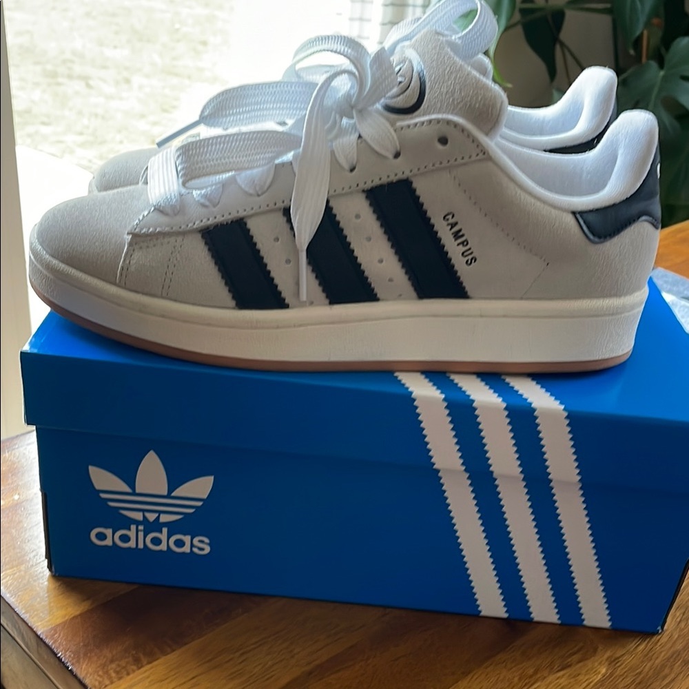 Adidas Women’s Campus Shoes - White and Black